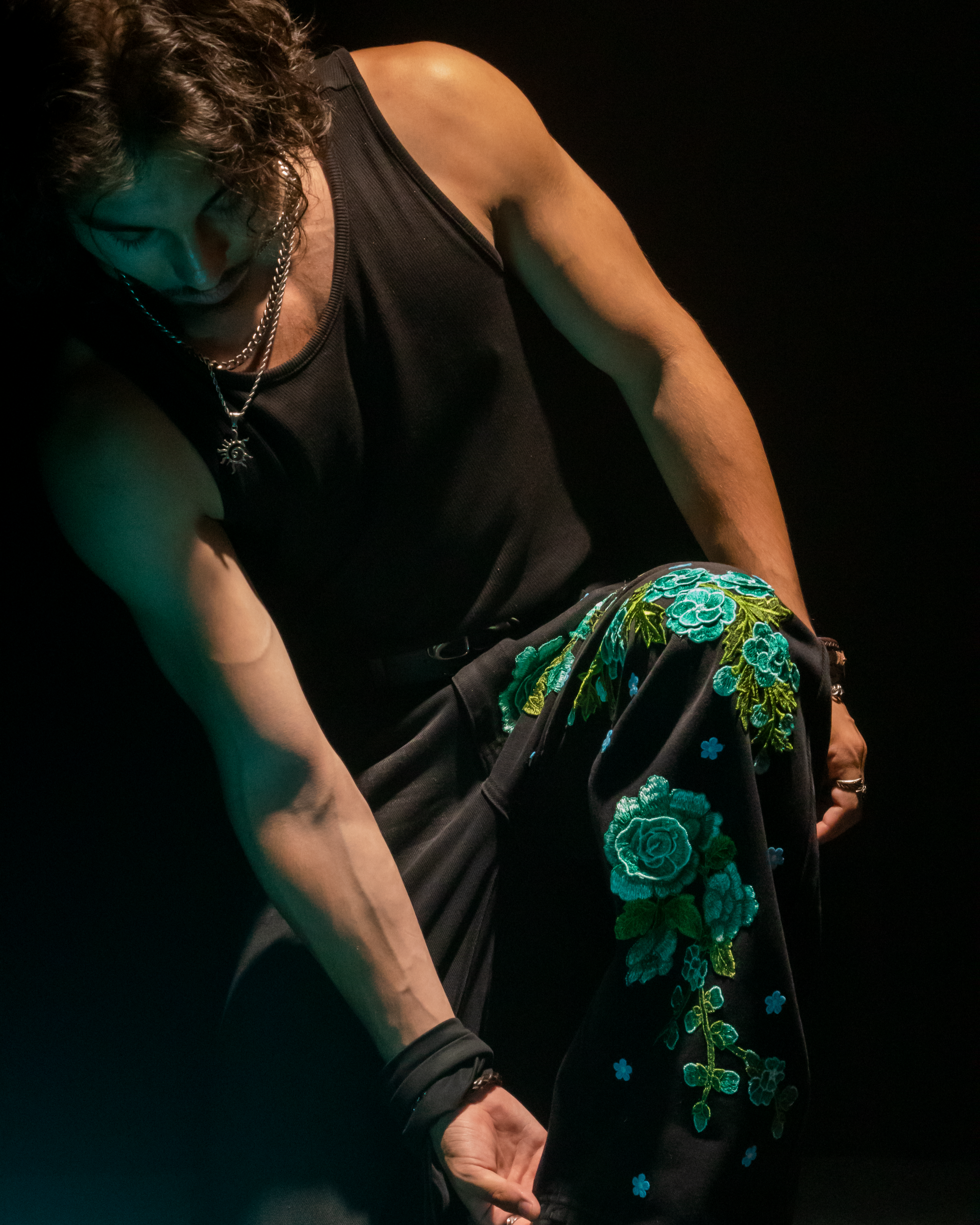 CERULEAN BLOOM PANTS