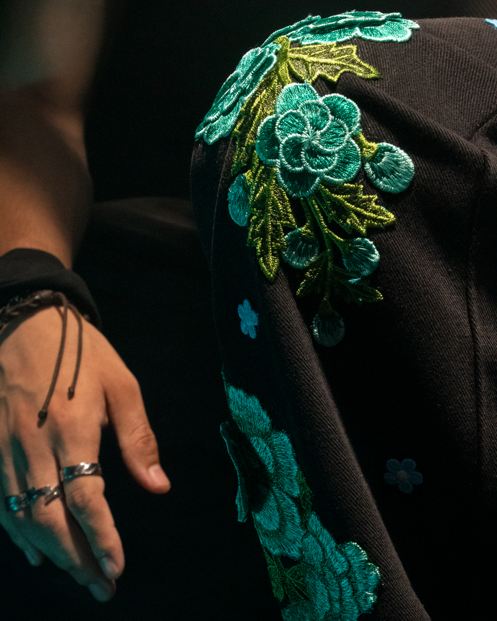 CERULEAN BLOOM PANTS