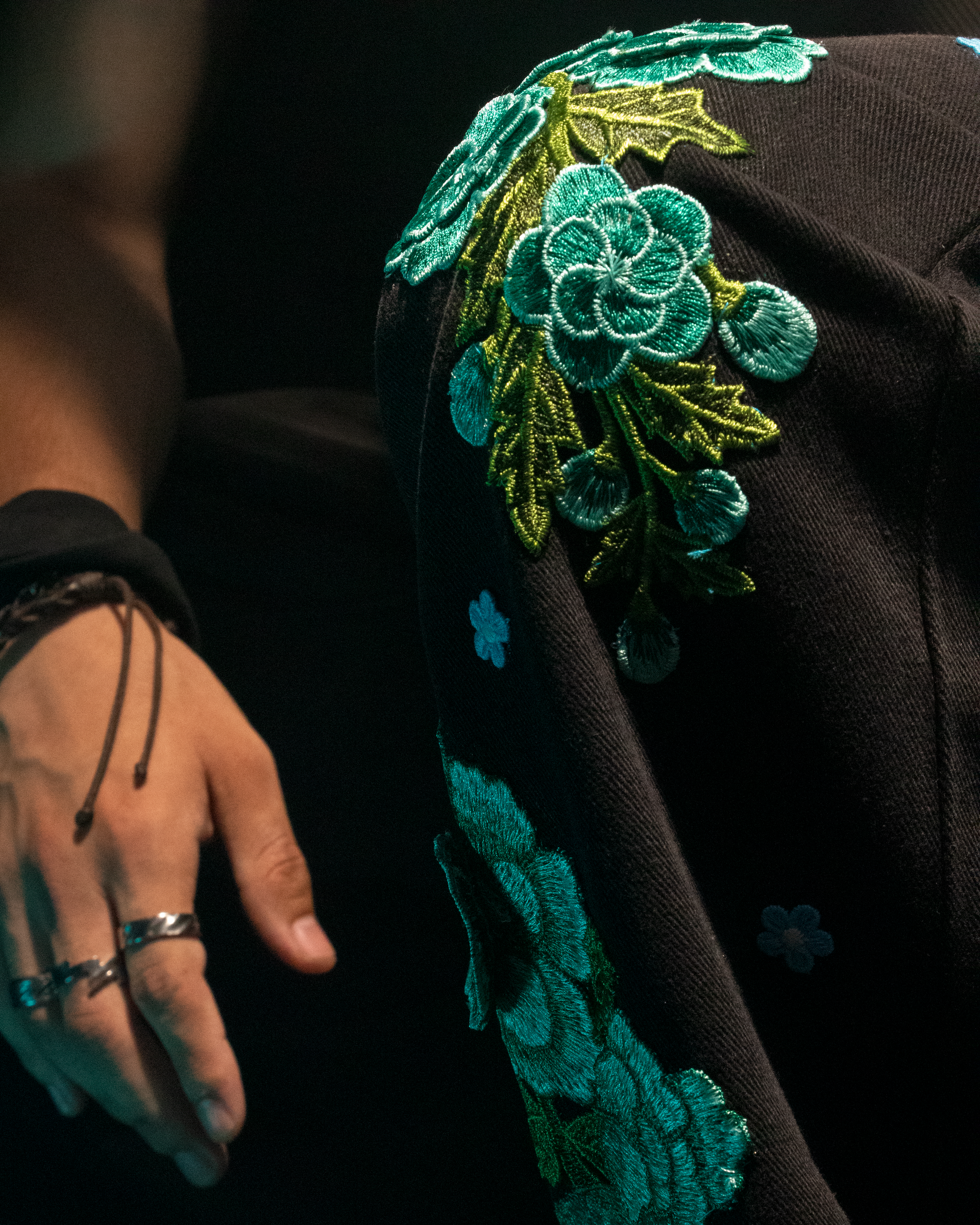 CERULEAN BLOOM PANTS