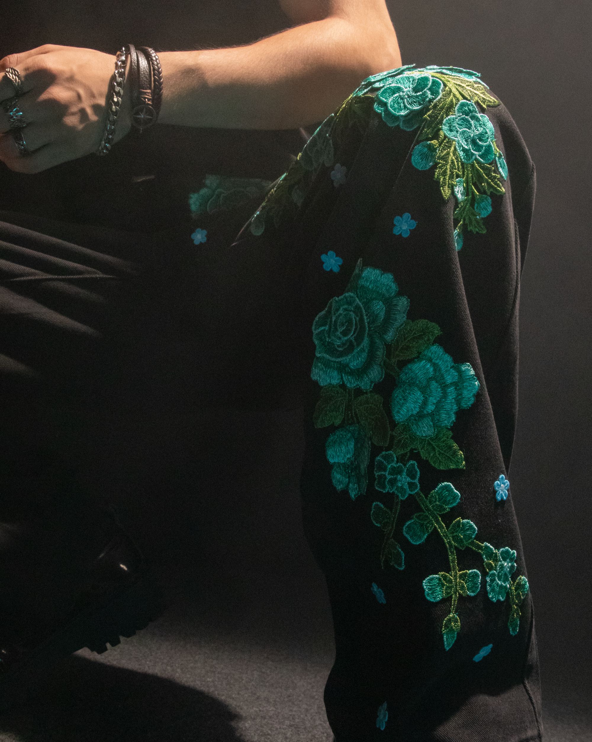 CERULEAN BLOOM PANTS