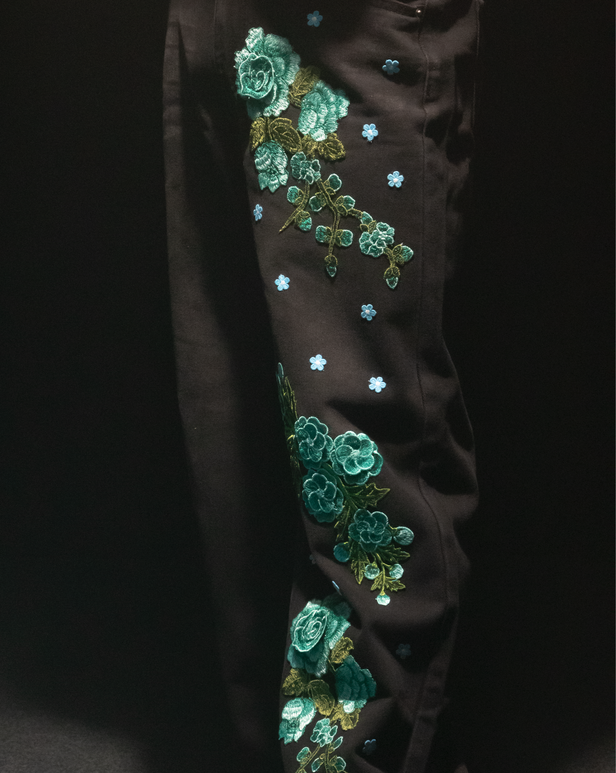 CERULEAN BLOOM PANTS