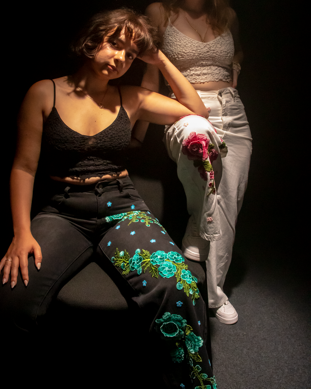 CERULEAN BLOOM PANTS
